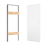 Ermetika xREVERx falsíkban záródó tapéta ajtó szett olasz méretezésben 910 x 2140 mm / 100 mm